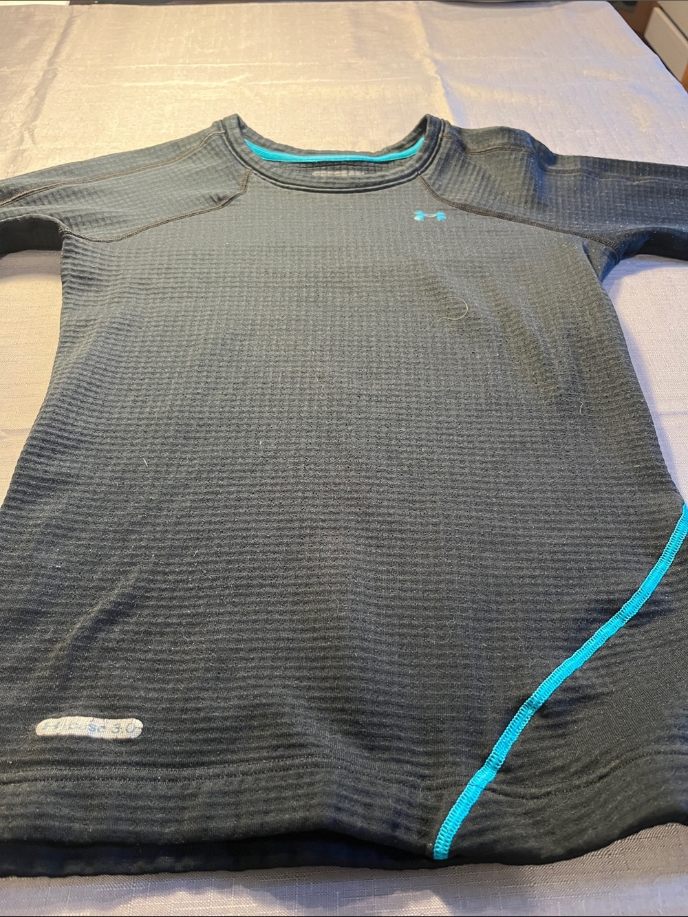 Under Armour Black Top with Teal Trim and Logo